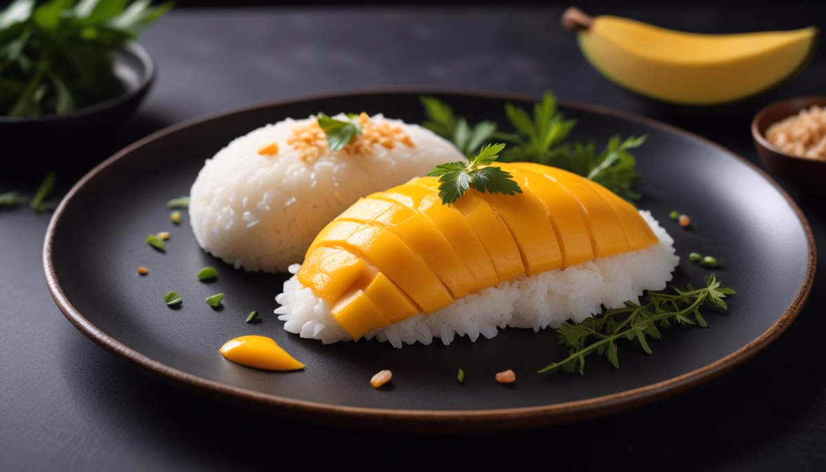 Air Fryer Thai Mango Sticky Rice