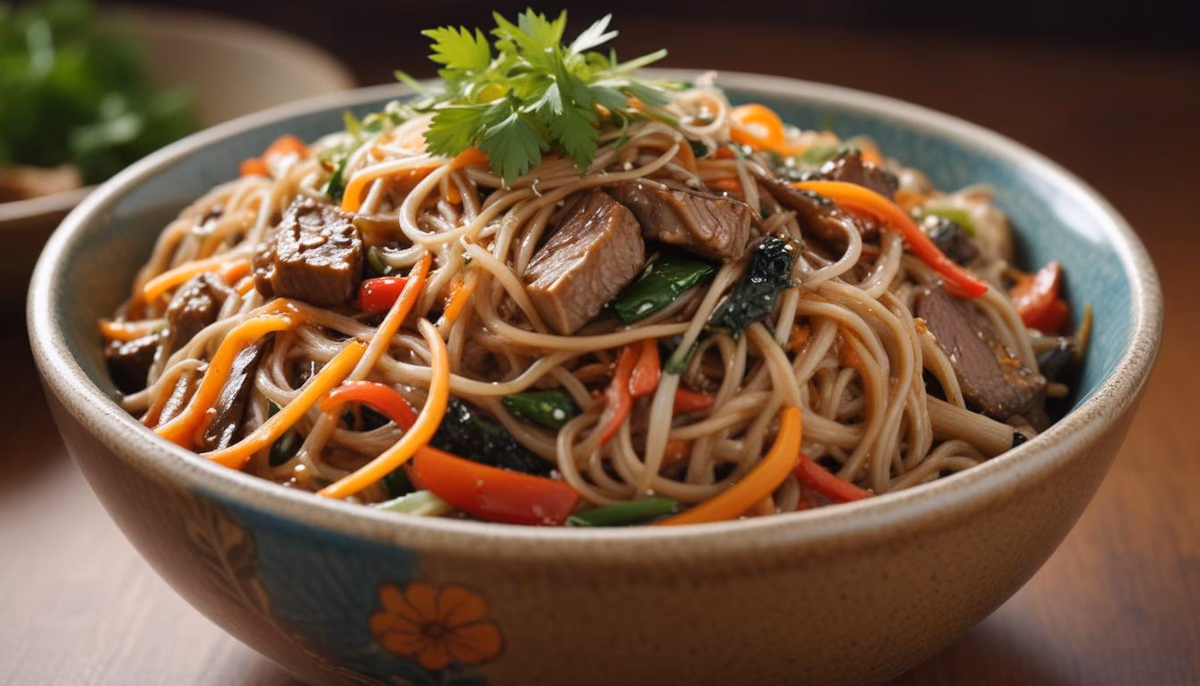Korean Japchae (Dairy-free) - delicious and easy to make
