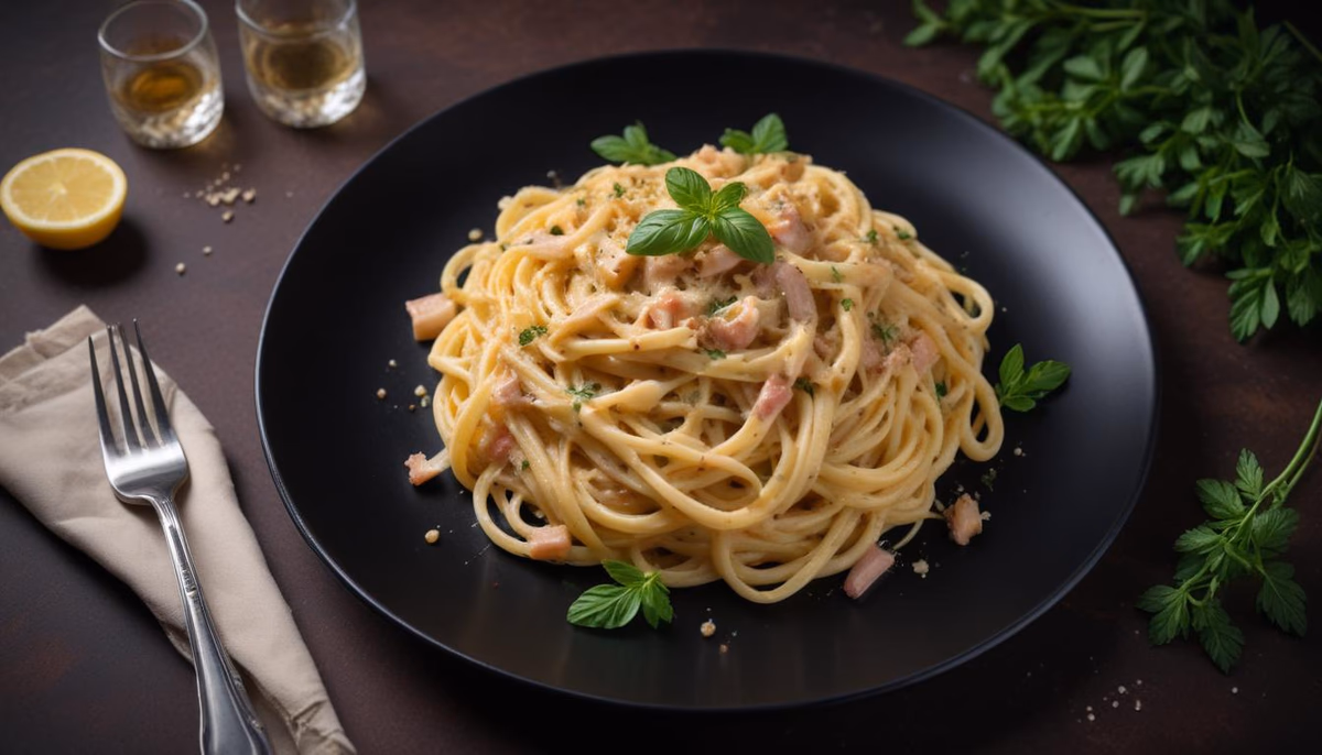 No-Cook Italian Pasta Carbonara - delicious and easy to make